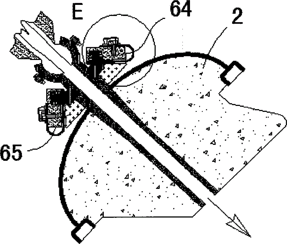 Bottom protrusion of heat-insulation furnace