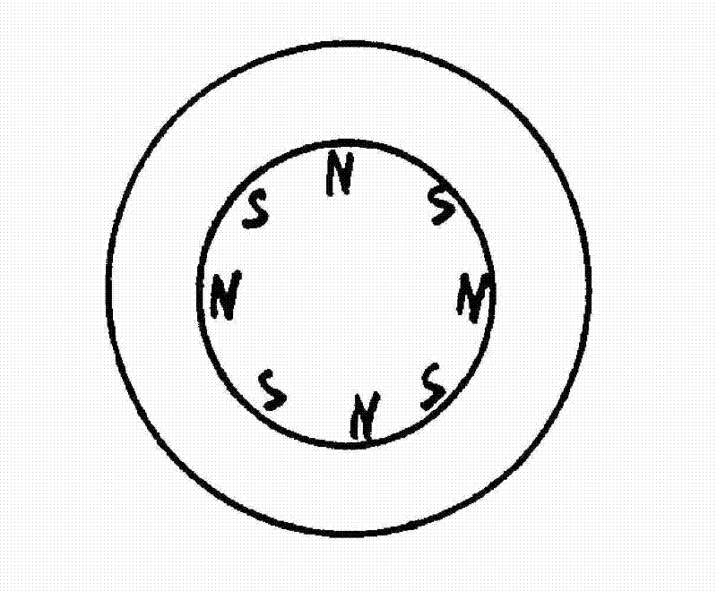 Method for manufacturing anisotropic multi-pole magnetic ring through dry-press forming