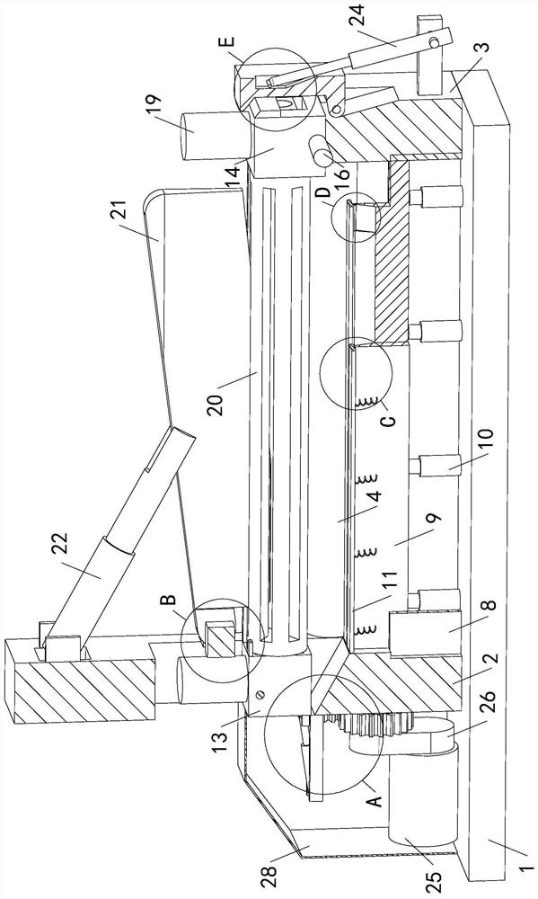 Plate rolling machine for repairing plate blank line