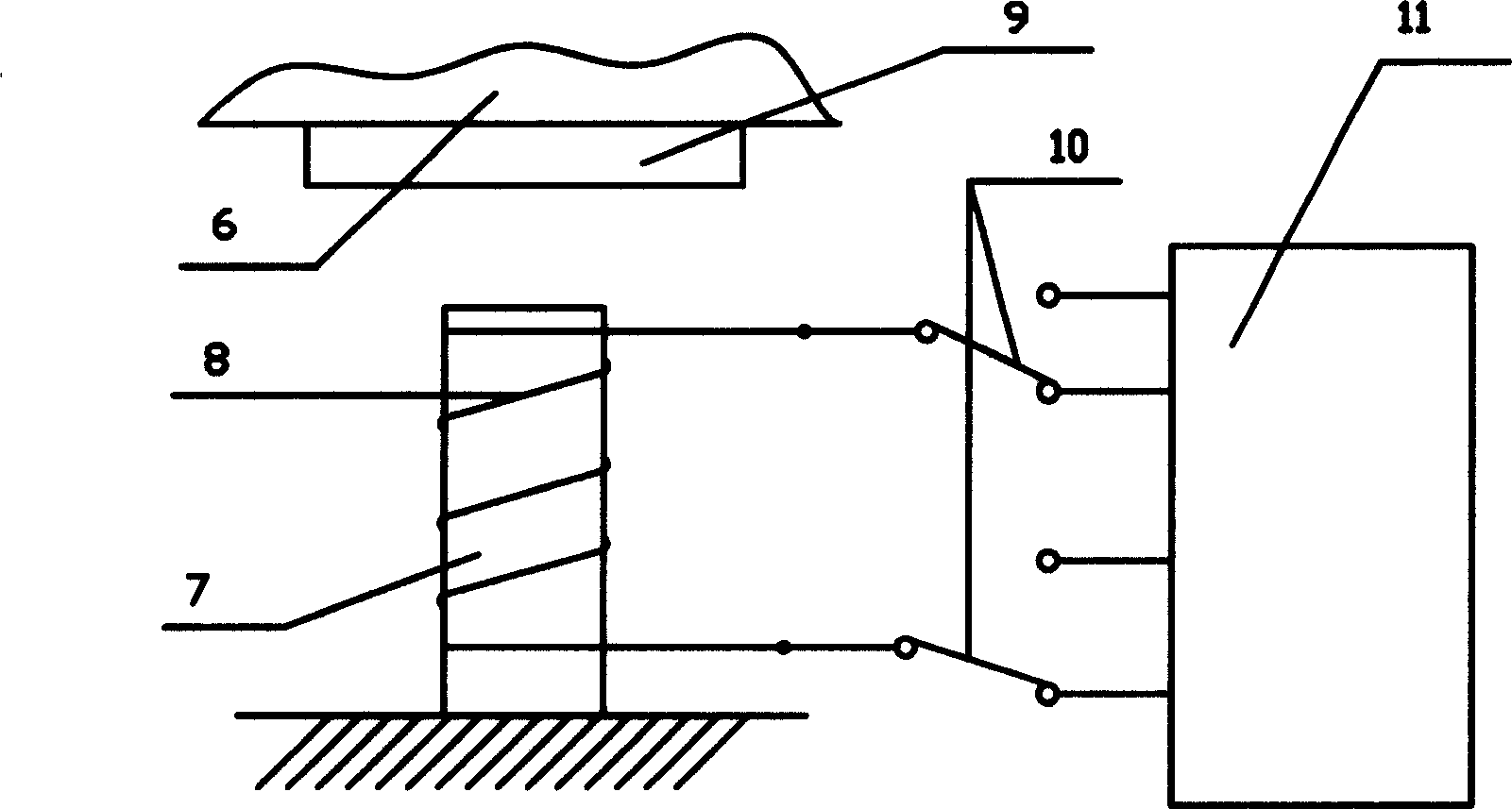 Air spring vibration isolation foundation with electromechanical damper