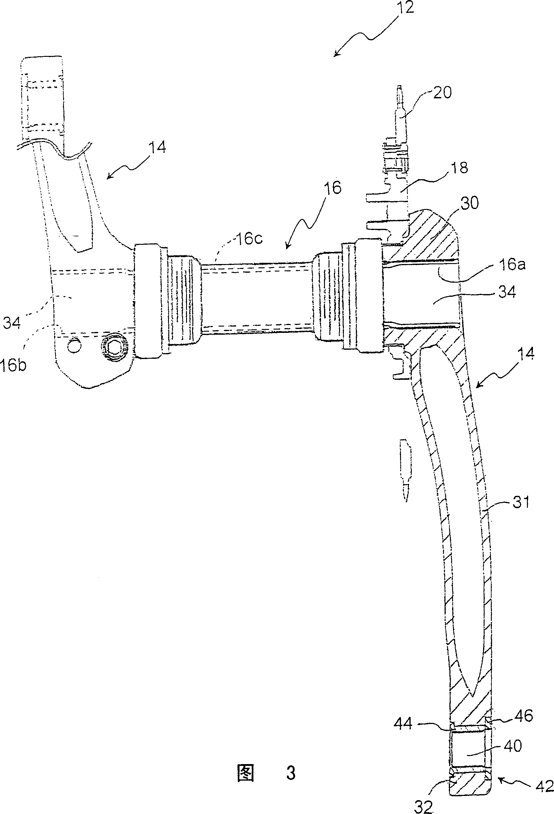 Crank web assembly of bicycle