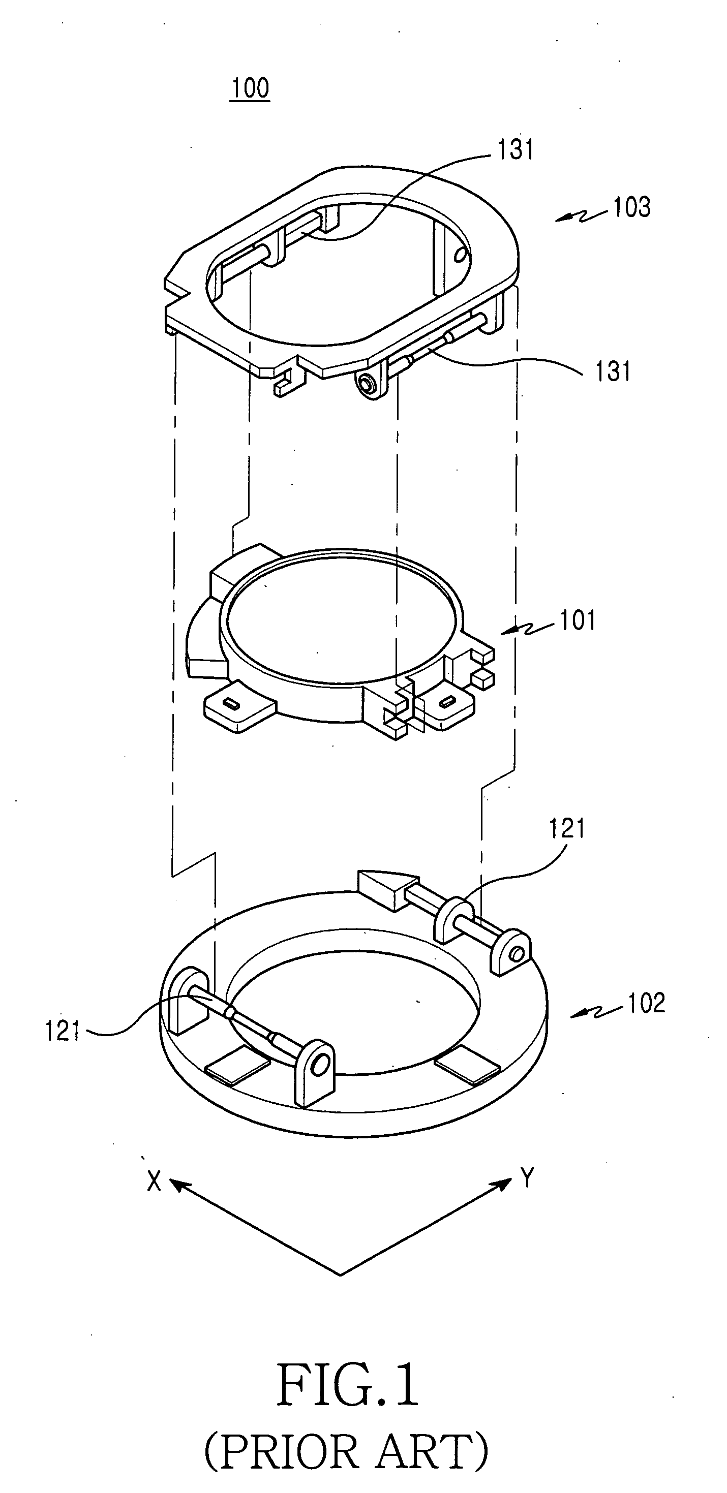 Optical image stabilizer for camera lens assembly