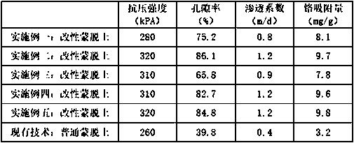 Biochar modified montmorillonite and preparation method thereof