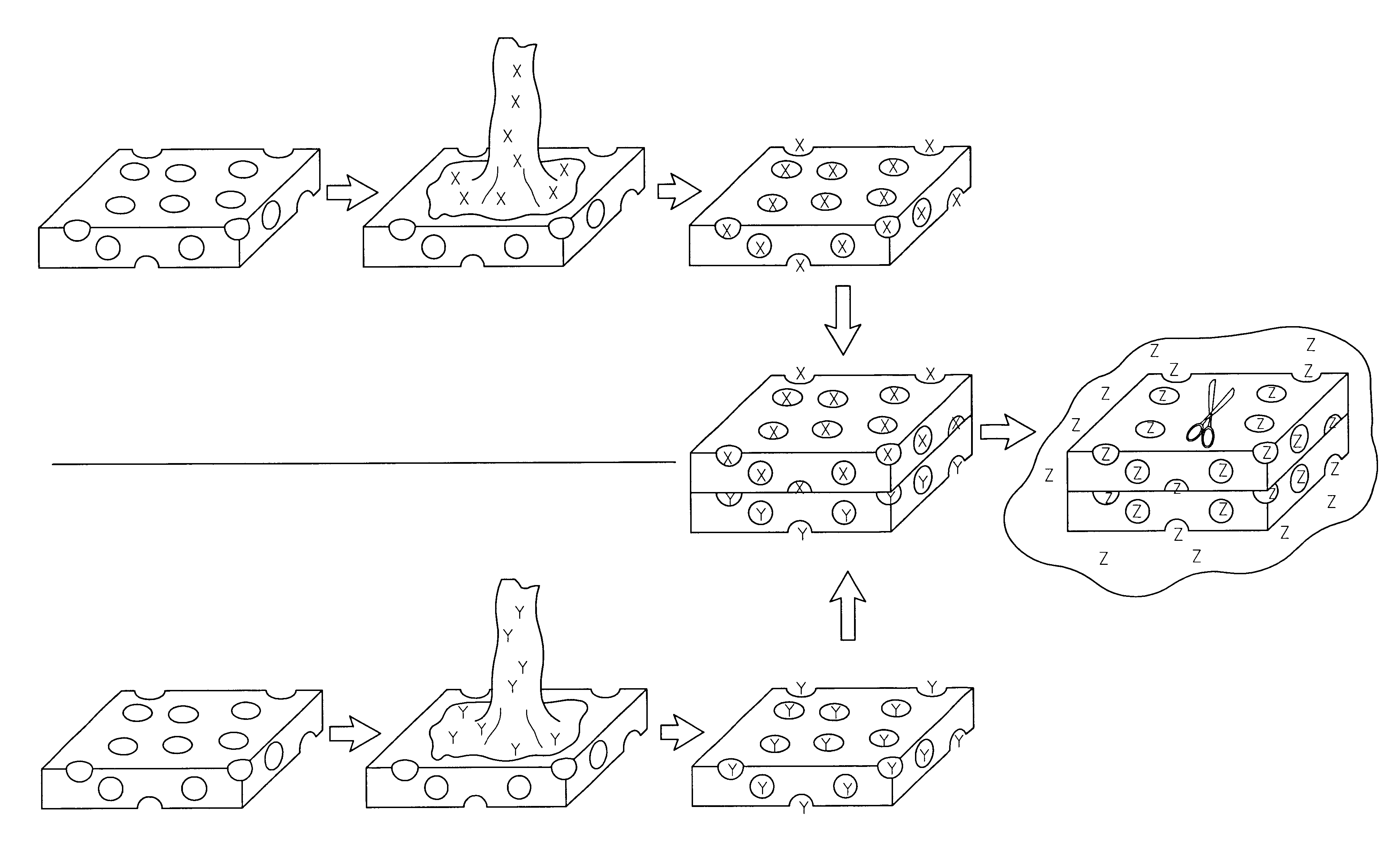 Paper product impregnated with chemical material