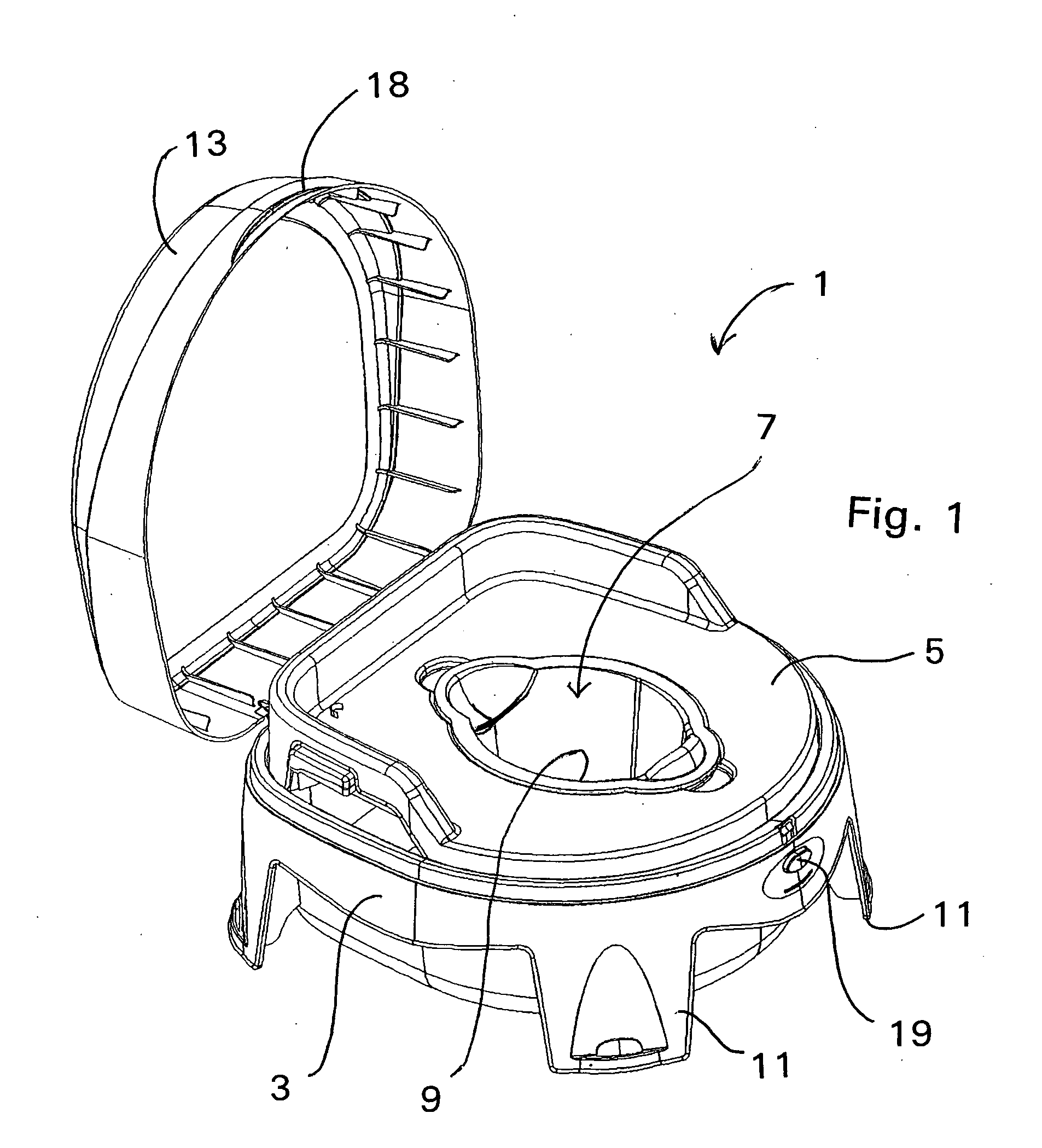 Adjustable potty training seat waste disposal receptacle and liner