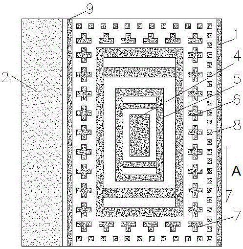 Method for conducting goaf partial filling according to ground surface subsidence characteristics