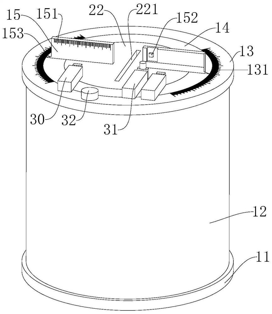 A quantitative cutting device for factory aluminum profiles