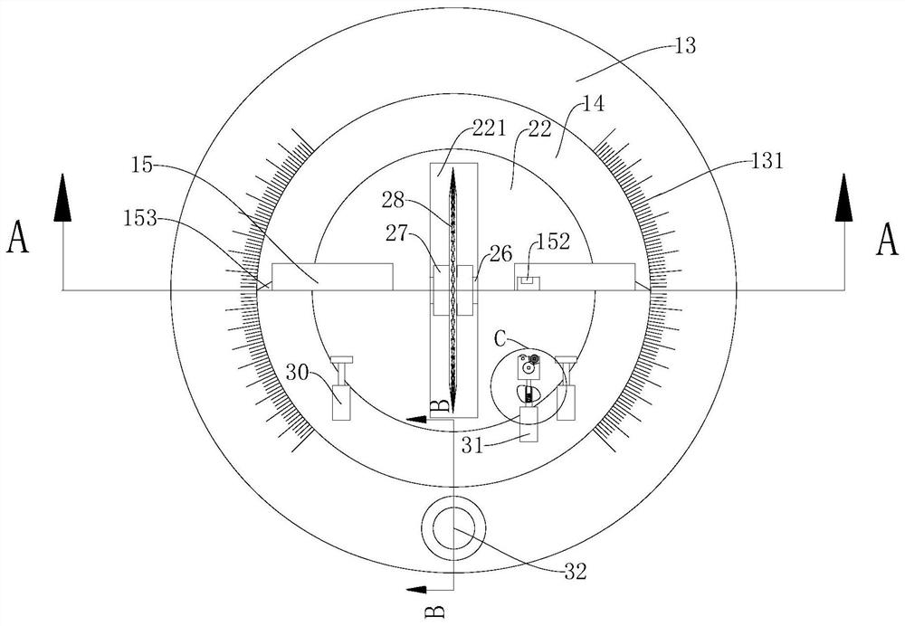 A quantitative cutting device for factory aluminum profiles