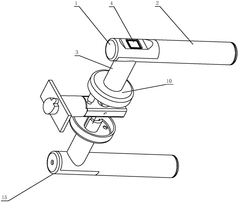 Mechanical and fingerprinting dual-purpose handle lock