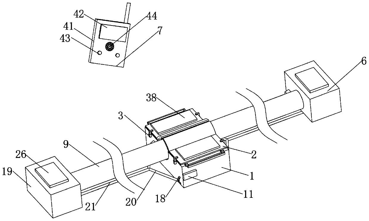 Intelligent monitoring and early warning device for distance between optical cable and ground based on Internet of Things technology