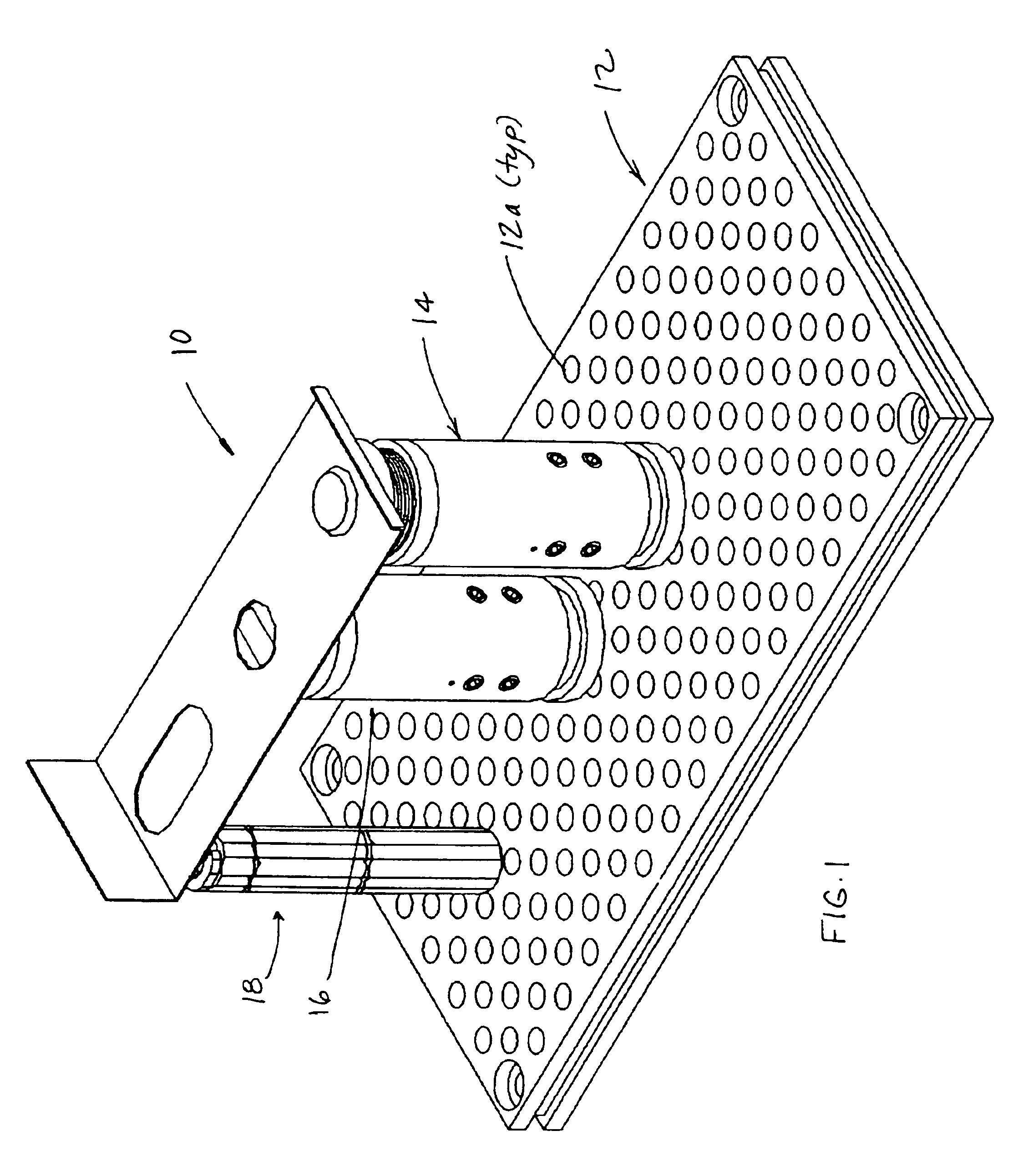 Modular tooling apparatus with tapered locater system