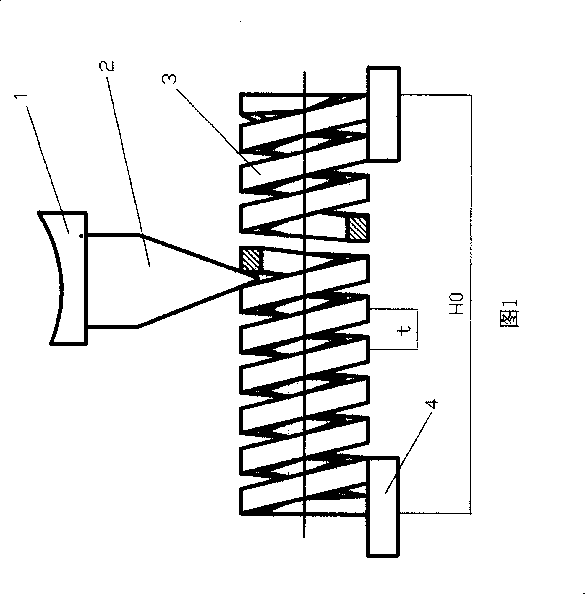 Repairing method for mechanical machine-lathed compression spring