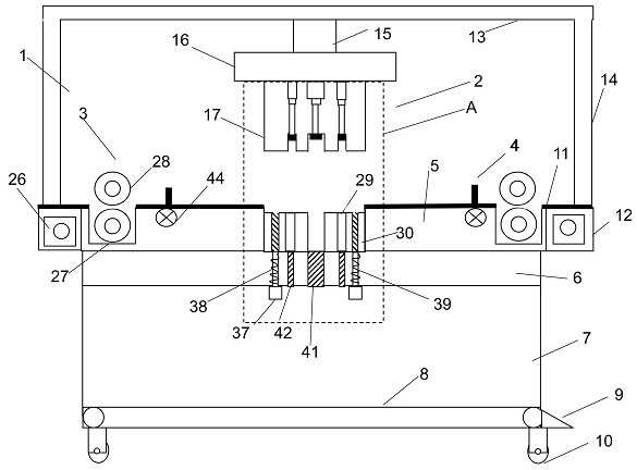 A processing tool for metal sealing gasket