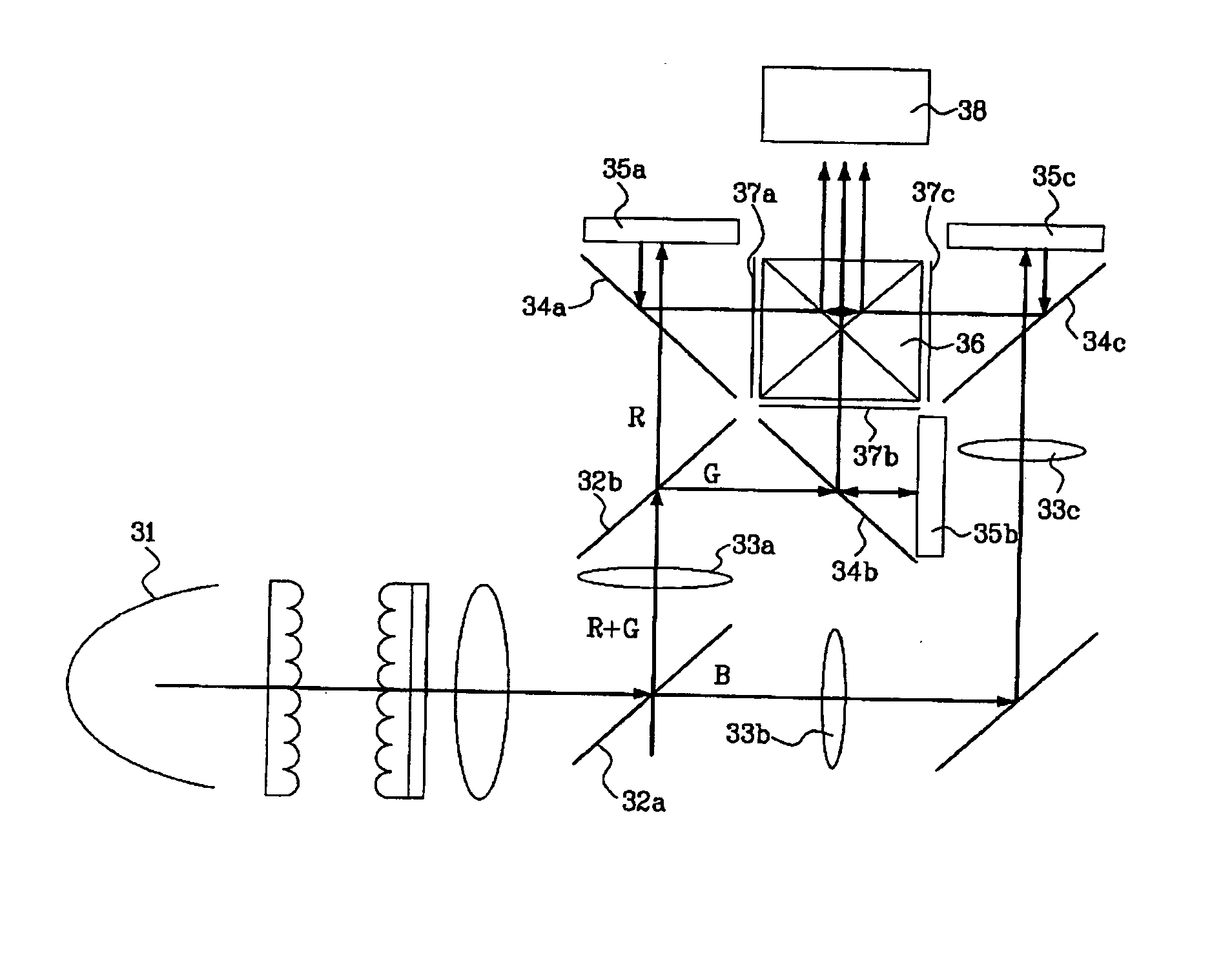 Reflective lighting optical system