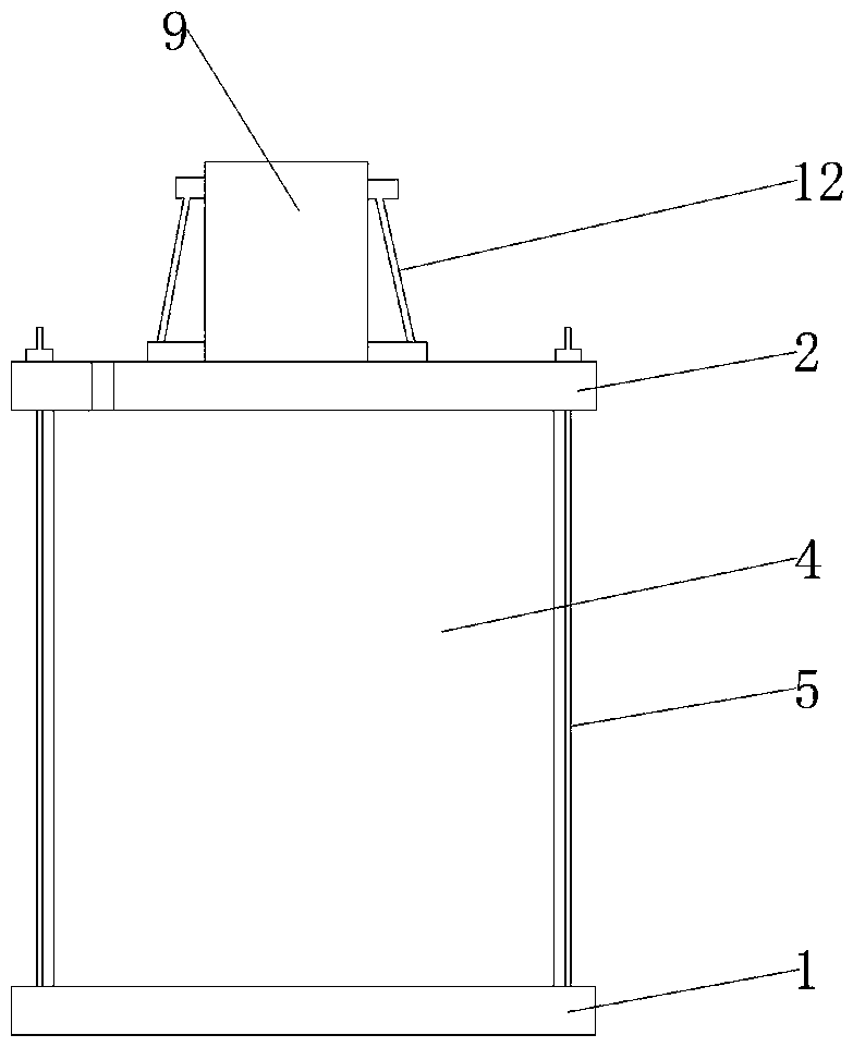 Thermal consolidation experiment model device of soft clay