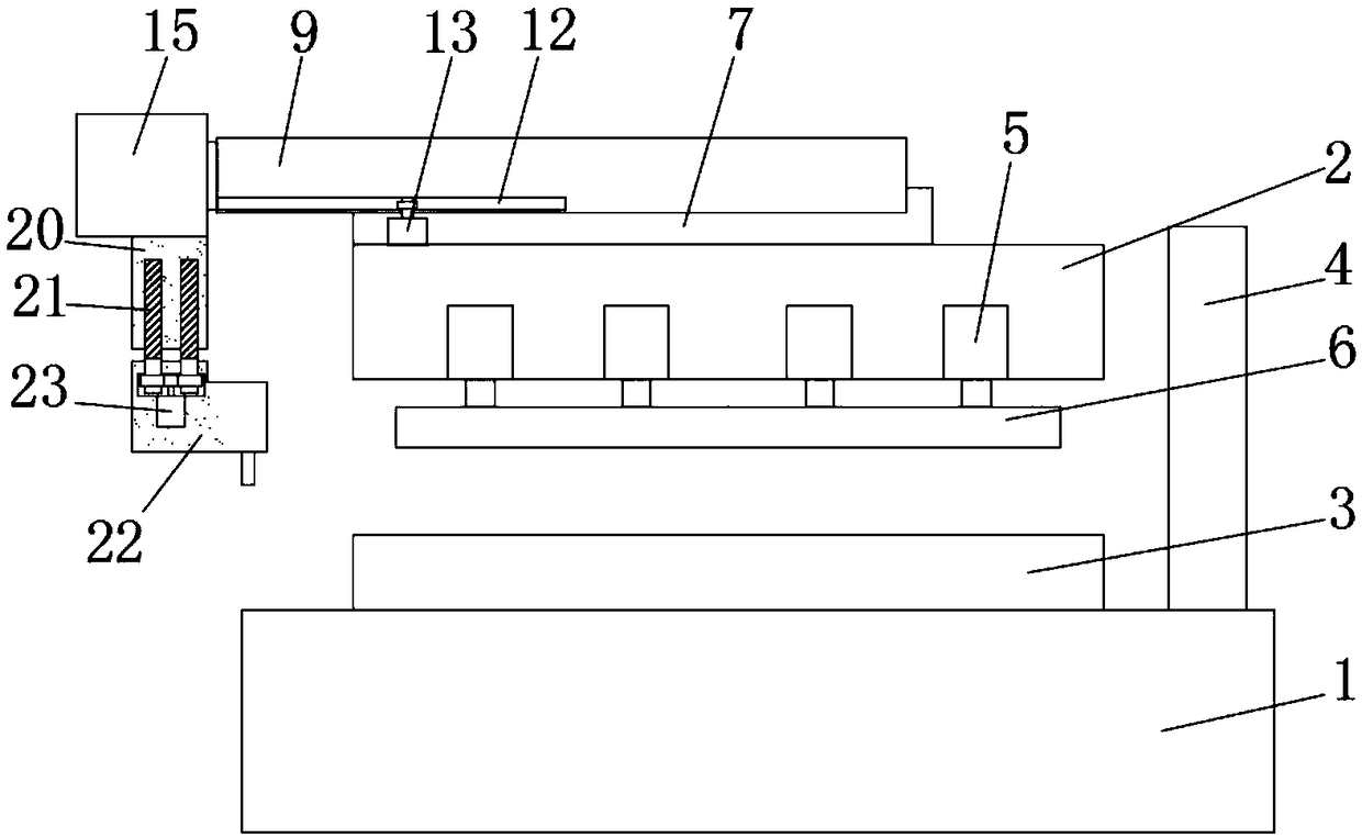 Extrusion shaping and edge cutting device for processing bamboo products