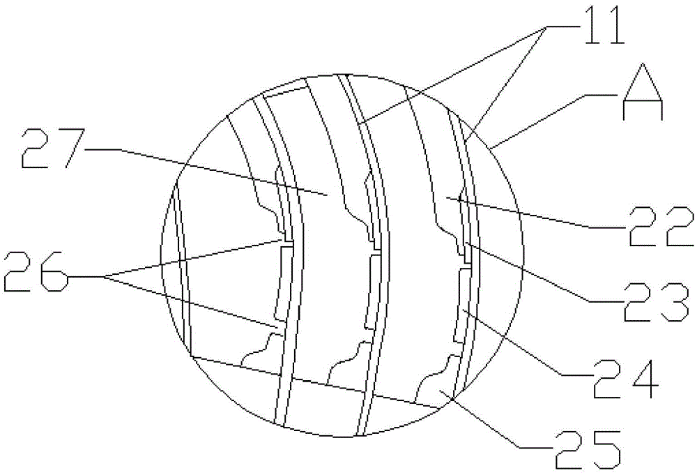 Multi-channel spiral feeding device for magnetic buckle plastic