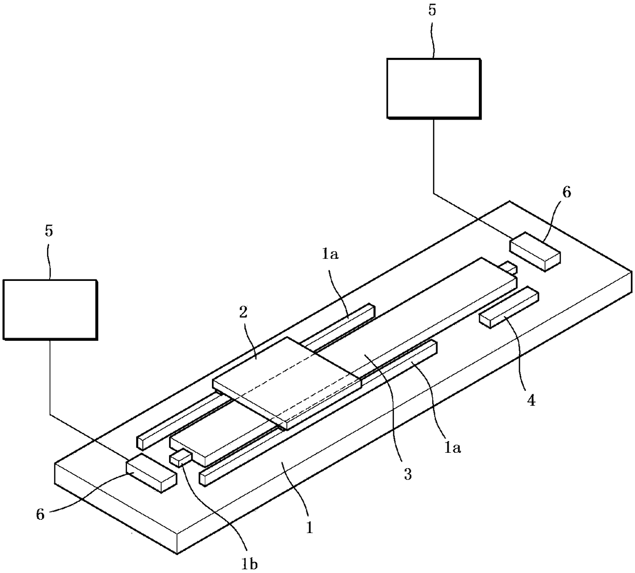 Linear moving system and laser processing device with linear moving system