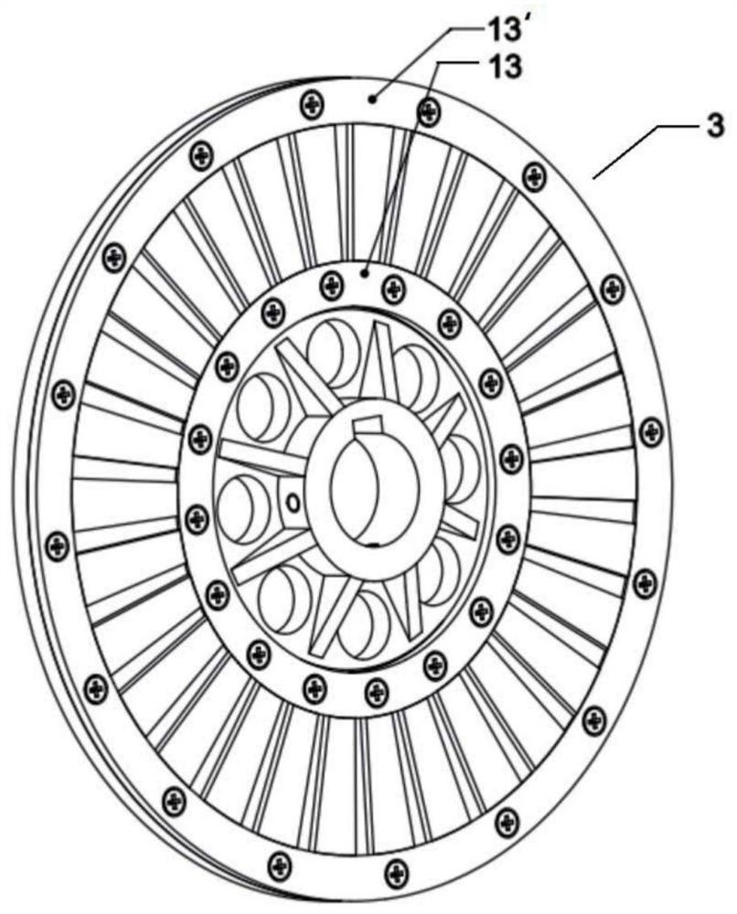 Disk-type double-rotor counter-rotating motor and aircraft