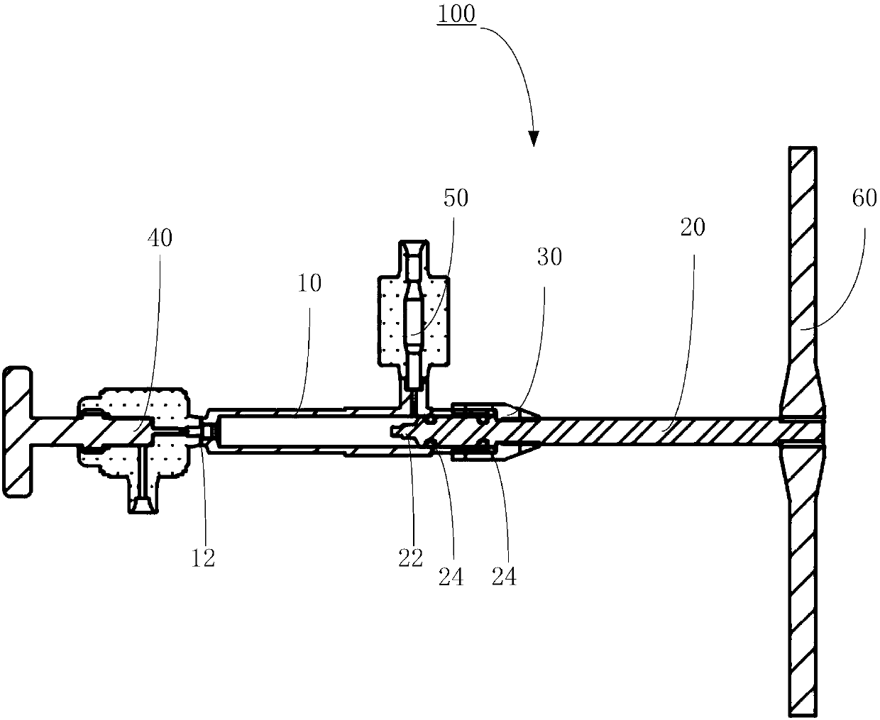 High-pressure charging valve body and high-pressure charging system