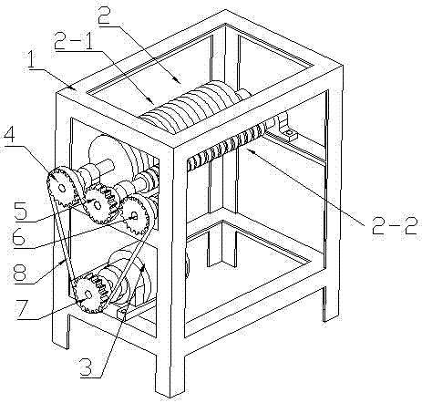 Vegetable dissection machine