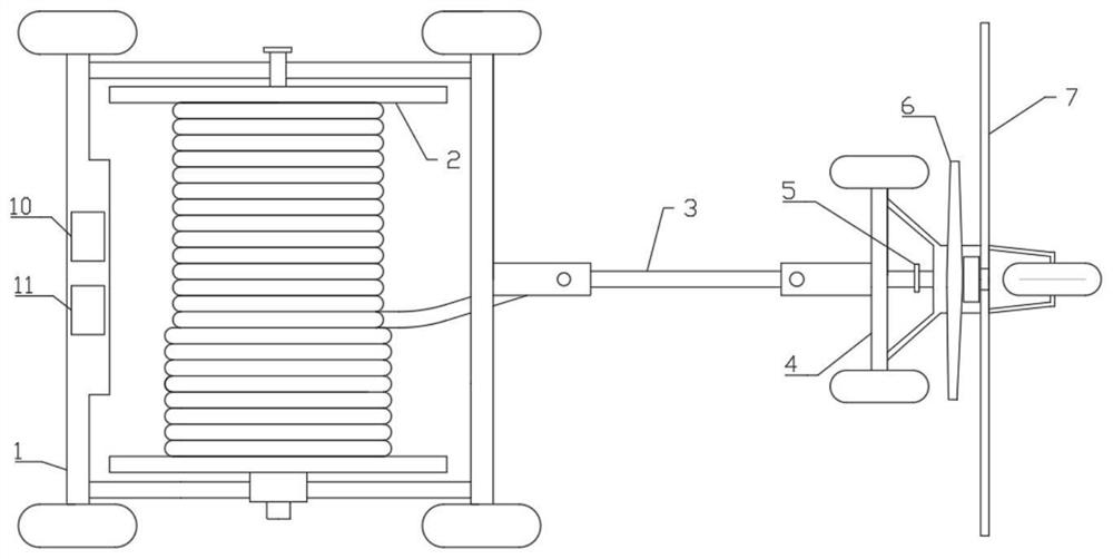 Intelligent pulse reel sprinkling machine and operation method