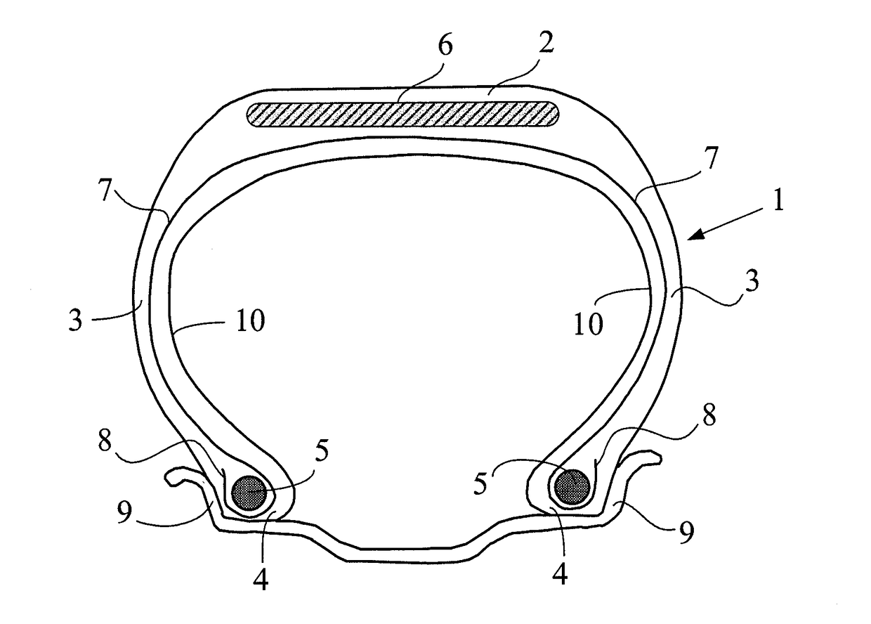 Rubber composition for tires comprising an acetylacetonate compound