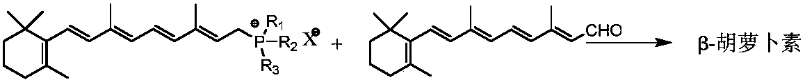 Synthetic method for beta-carotene