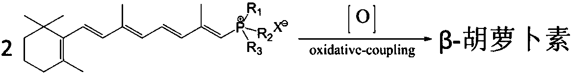 Synthetic method for beta-carotene