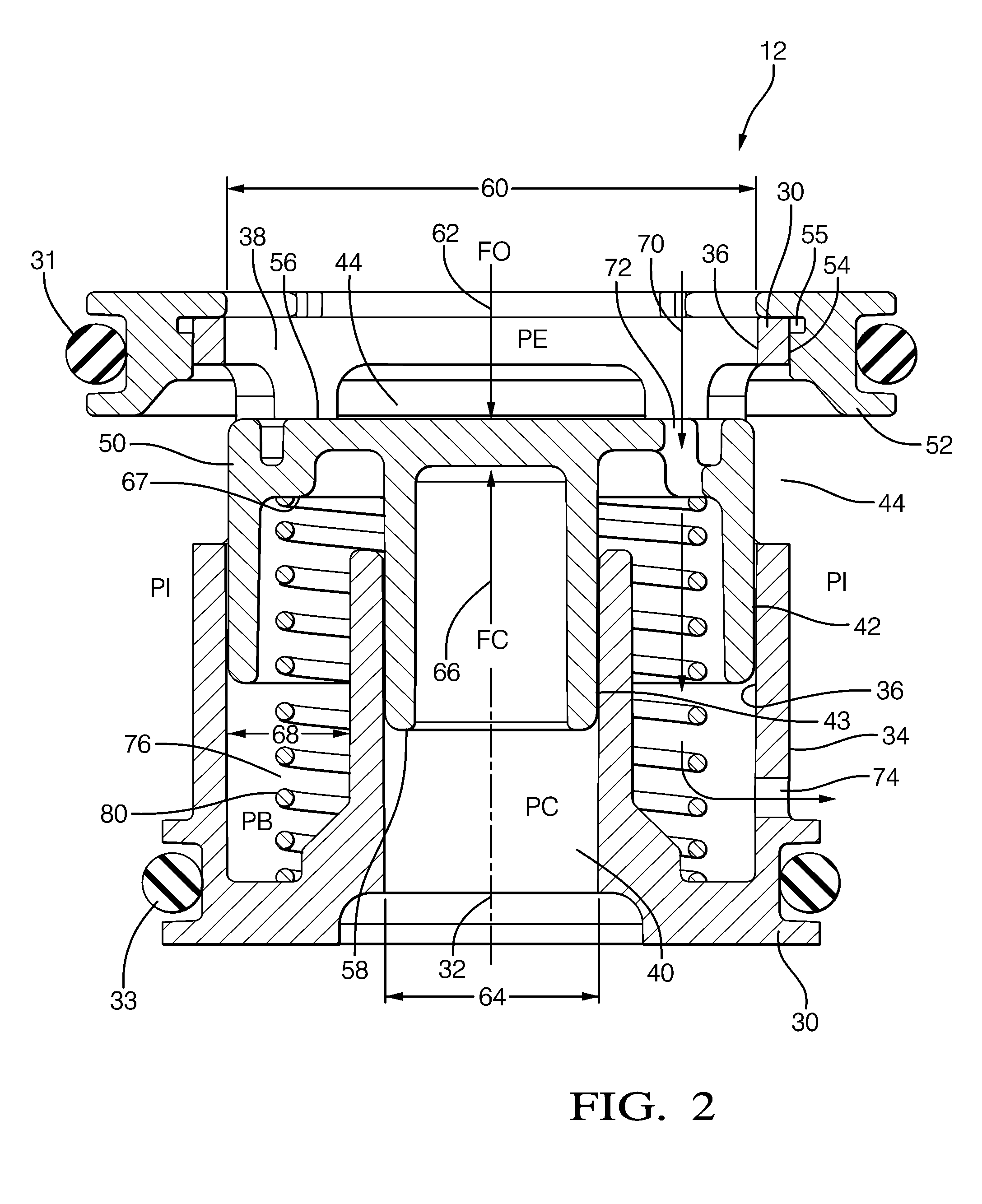 Variable displacement compressor with a compensated suction shufoff valve