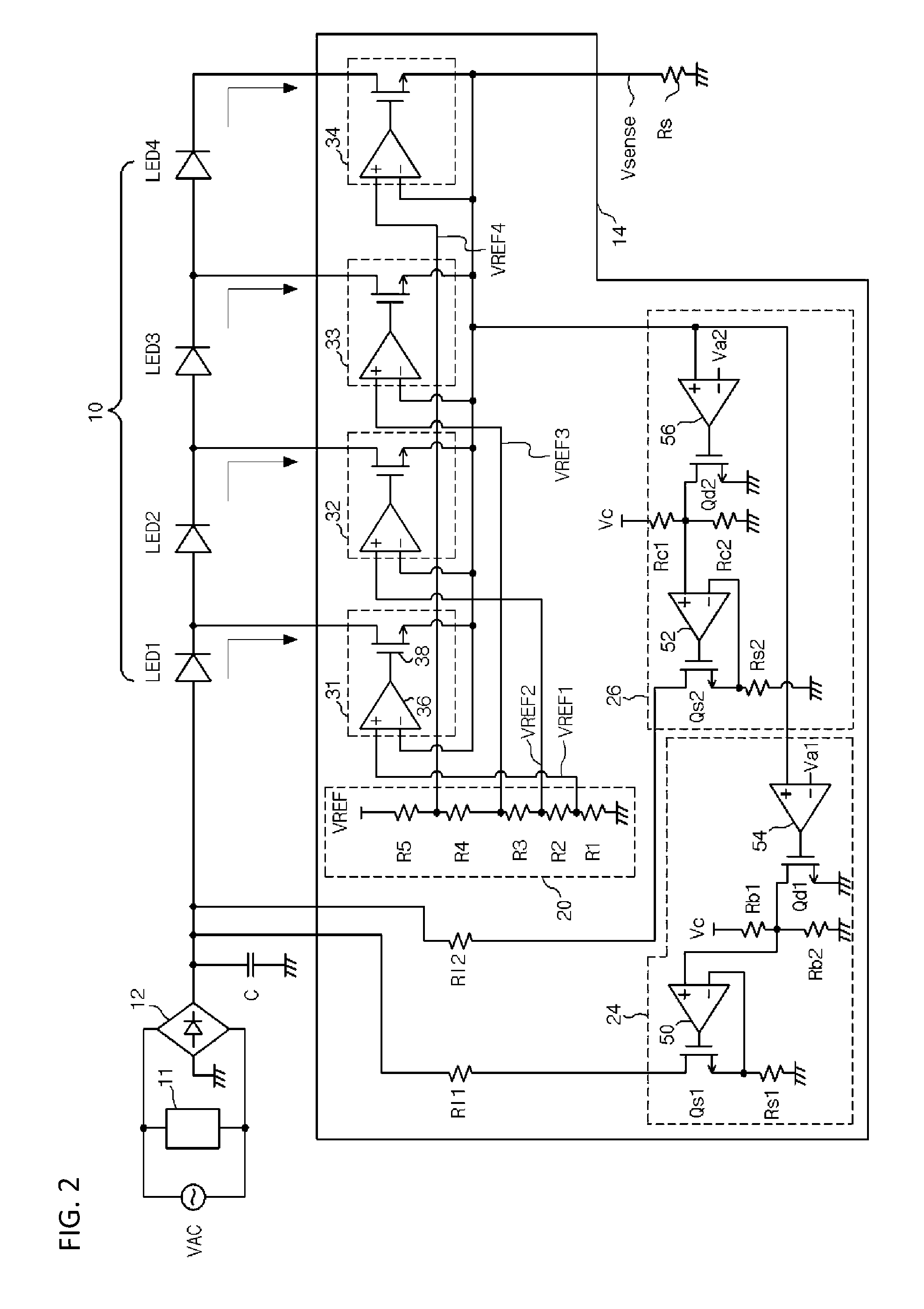 LED lighting apparatus and control circuit thereof