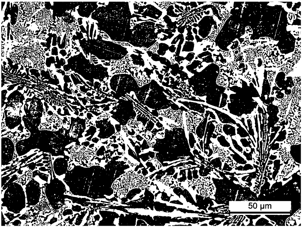 Yttrium carbonate metamorphic toughened high hardness alloy and casting method thereof