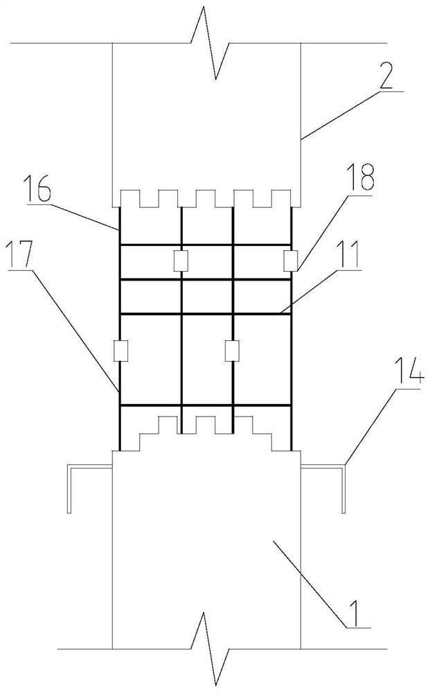 Two-stage energy consumption assembly type RC frame joint with beam-falling-prevention device