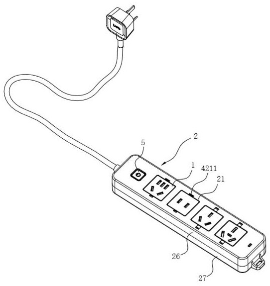 Replaceable modular socket structure