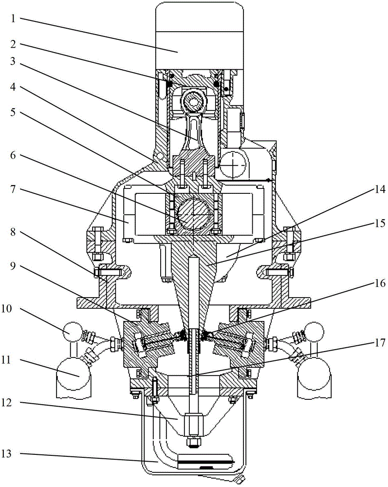 A hydraulic and mechanical dual power output device