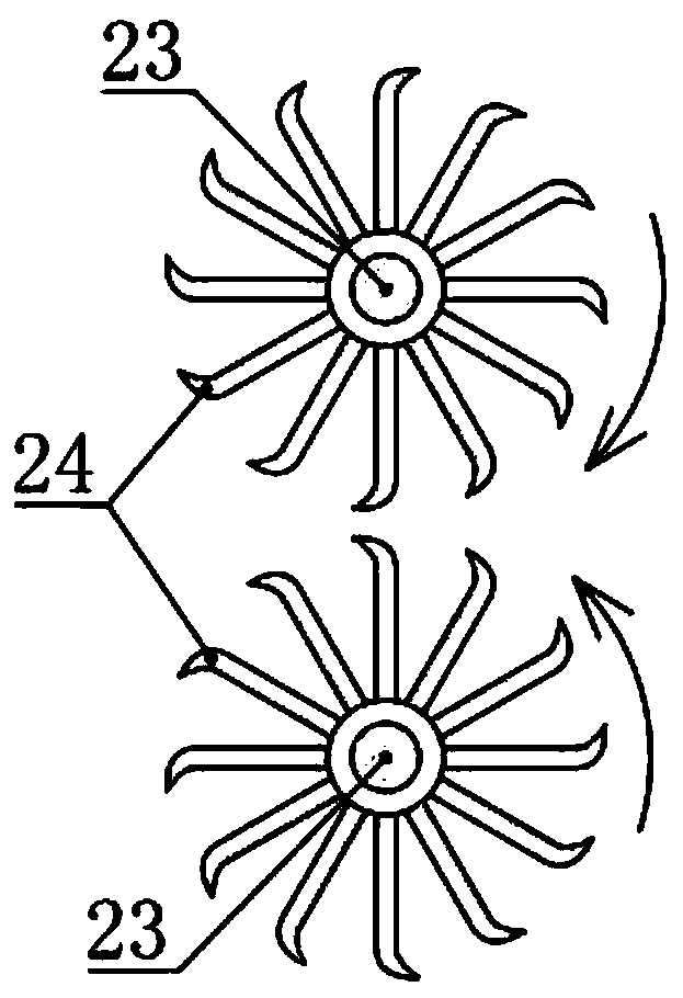 Grass clipping synchronous removal type agricultural weeding device