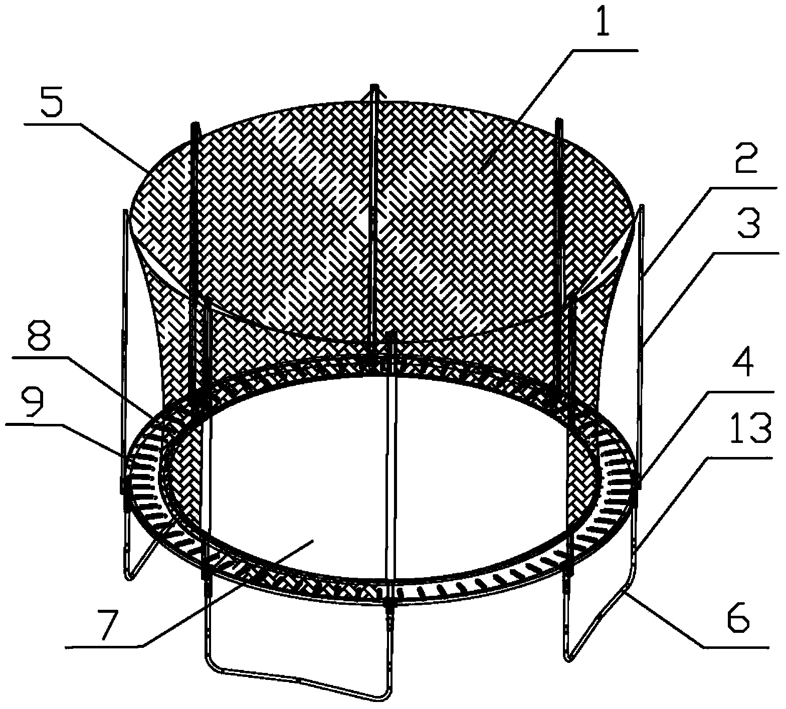 Buffering jump bed