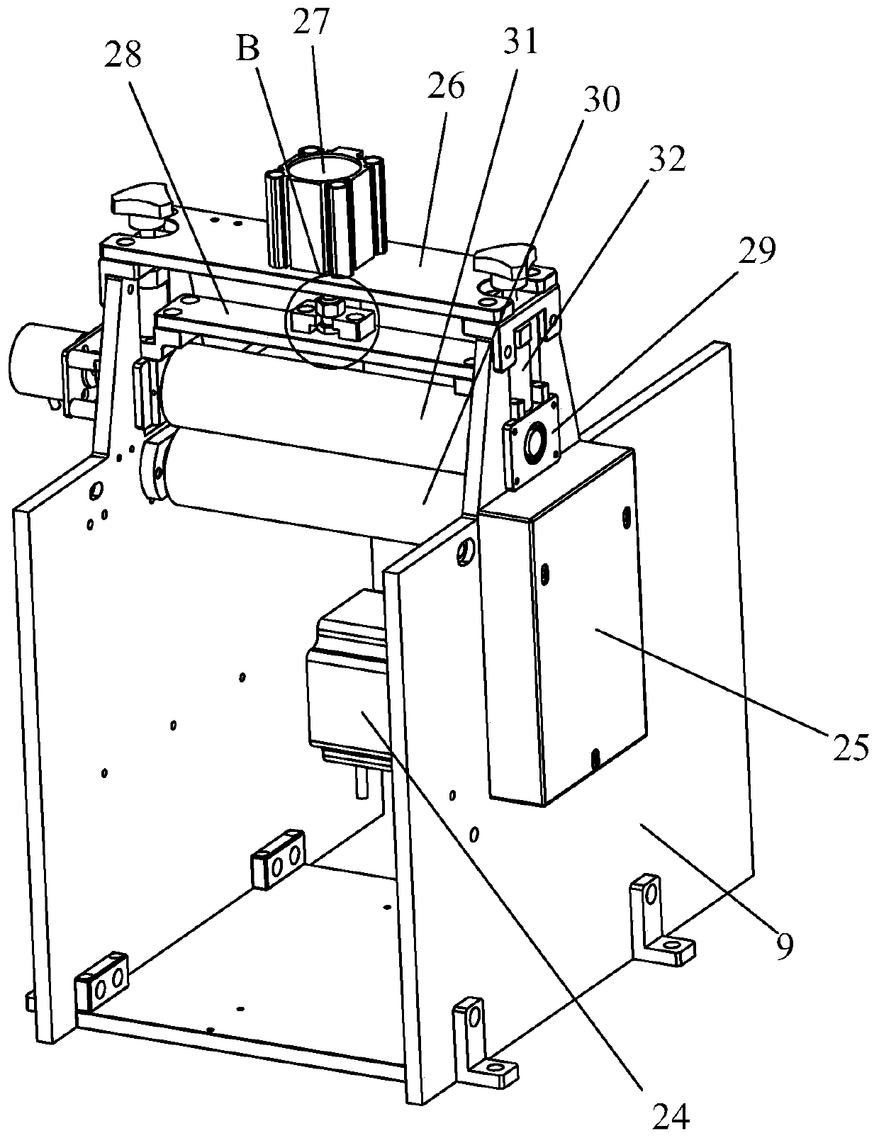 Stainless steel pipe cutting device for pen