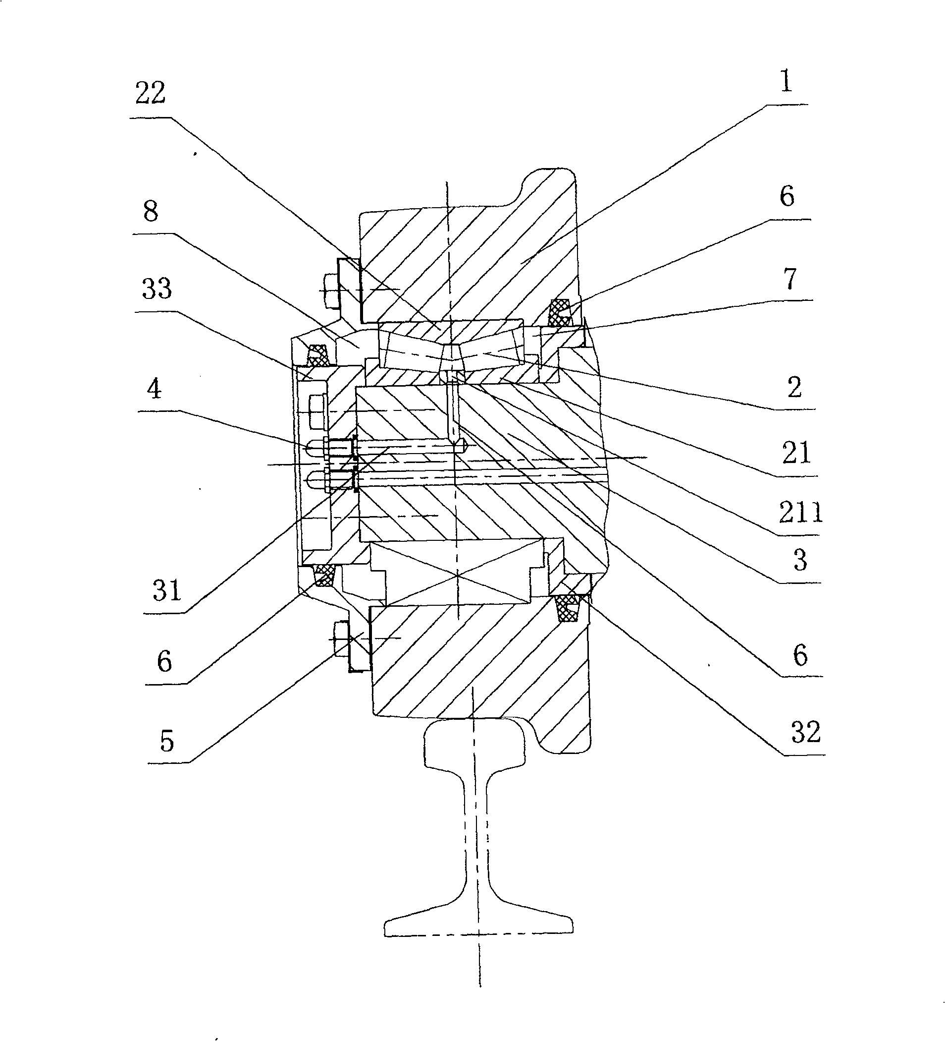 Sintering machine bogie wheels