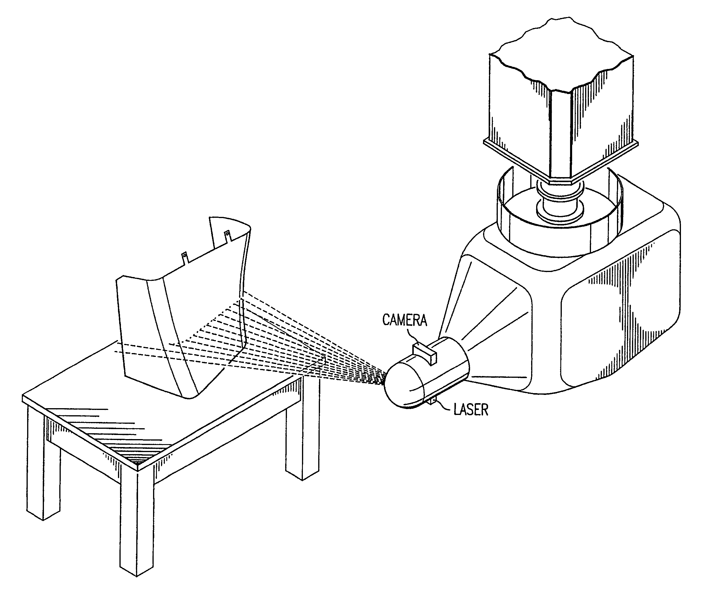 System and method for locating and positioning an ultrasonic signal generator for testing purposes