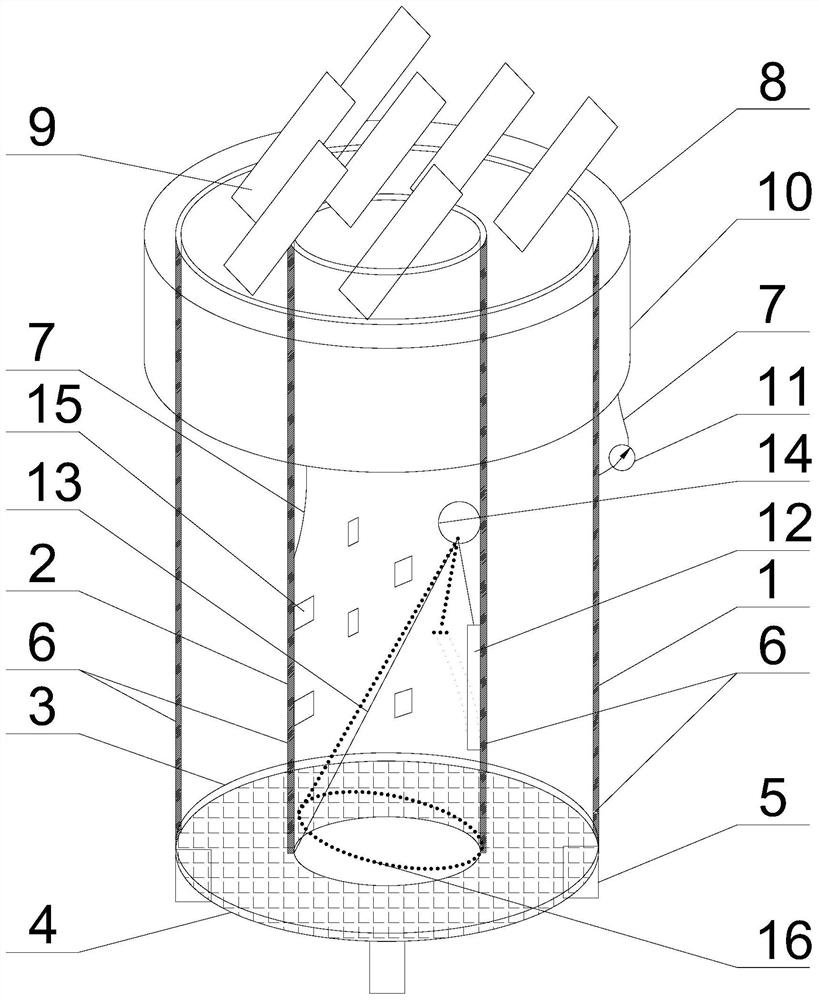 A kitchen waste composting device