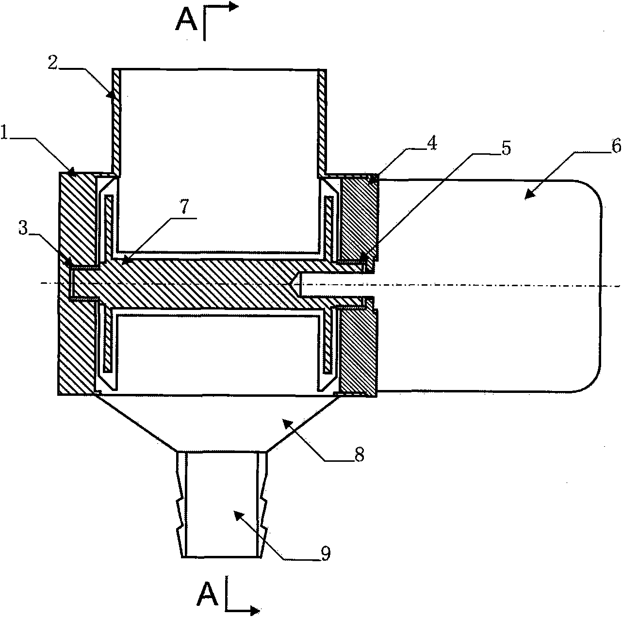 Flexible impeller of airlock device of soldering flux recycling machine