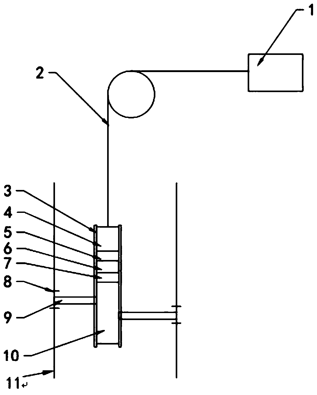 Recovery device and method of shale gas