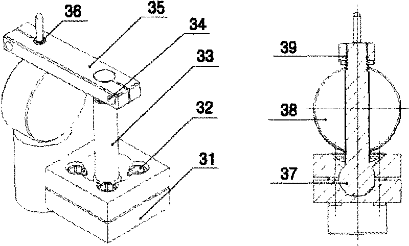 Detection system of automatic flexible checking tool based on contact measuring head