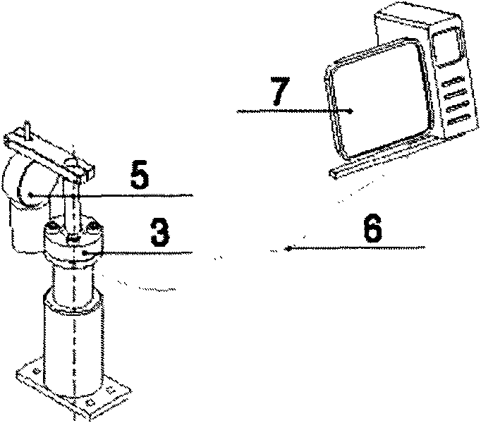 Detection system of automatic flexible checking tool based on contact measuring head