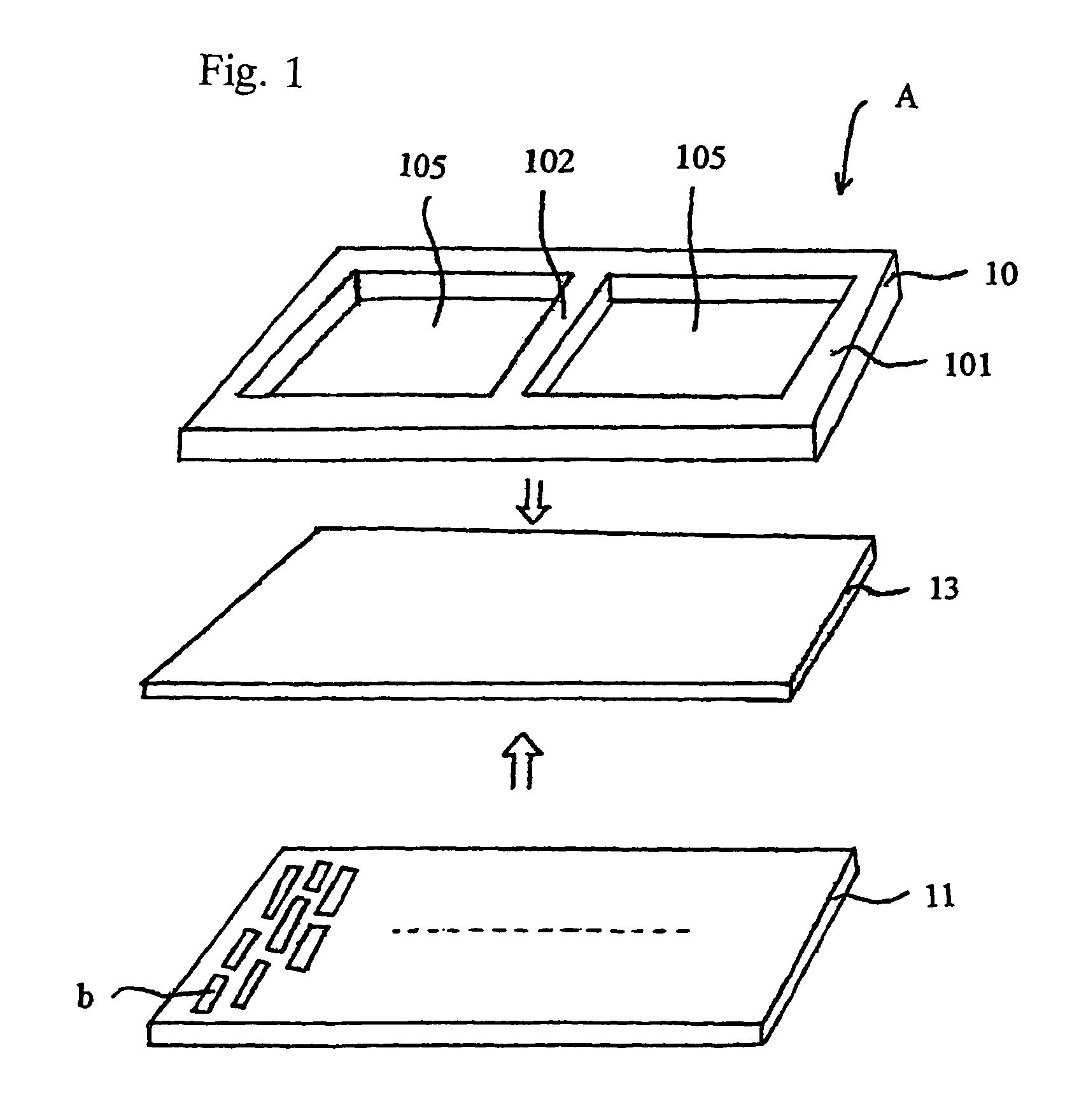 Gas separating unit and method for manufacturing the same