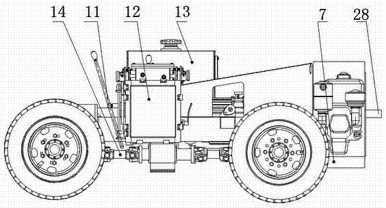 Heading and loading machine for drilling and digging