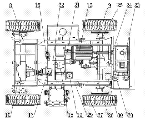 Heading and loading machine for drilling and digging