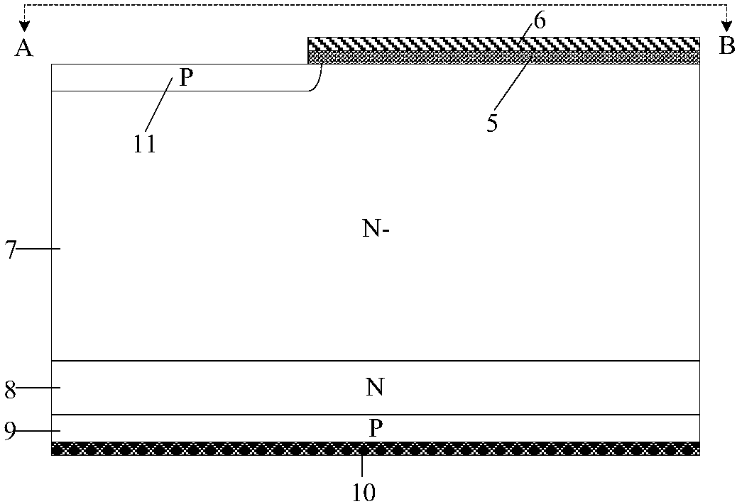 A planar grid igbt and its manufacturing method