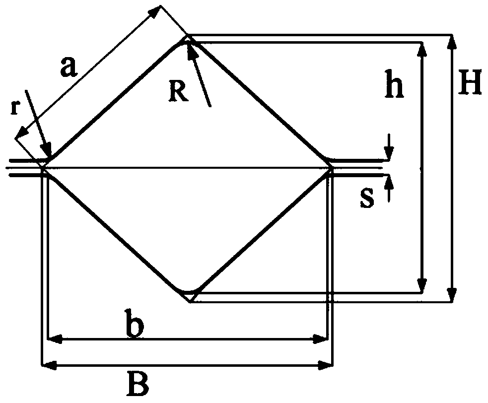 Novel hole pattern for implementing rolling of bar with large strain at core part